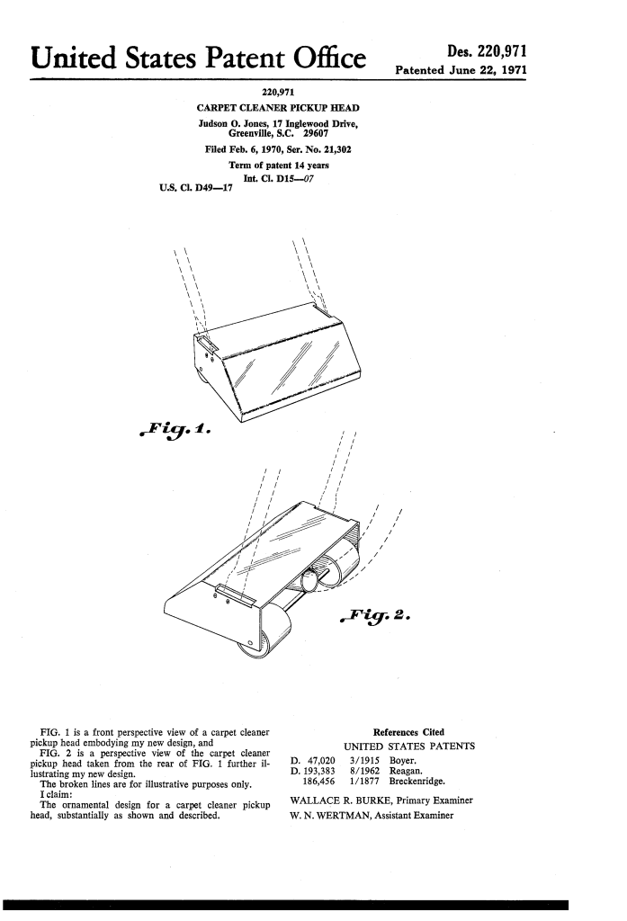Judson O. Jones  Drag Wand Patent