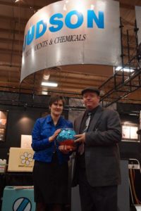 Les & Joyce Jones with Truckmount Drawing Tickets at the ICE Expo